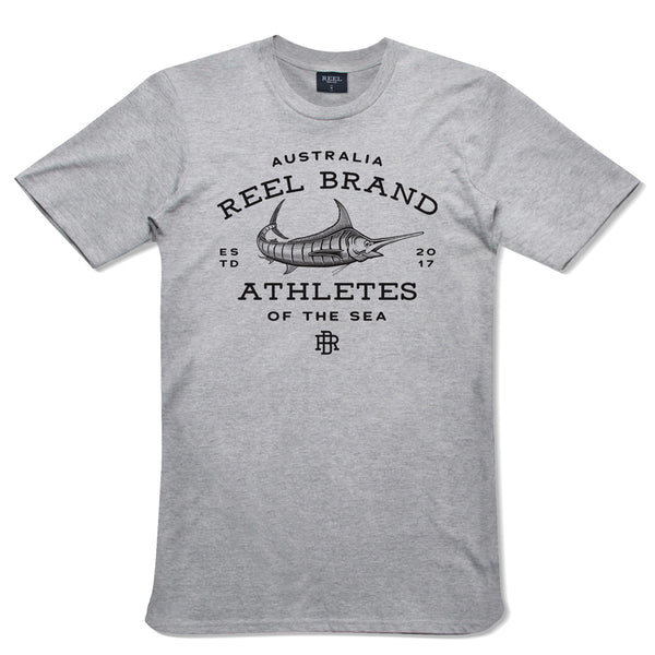 Grey Marlin Short Sleeve Tee - REEL BRAND
