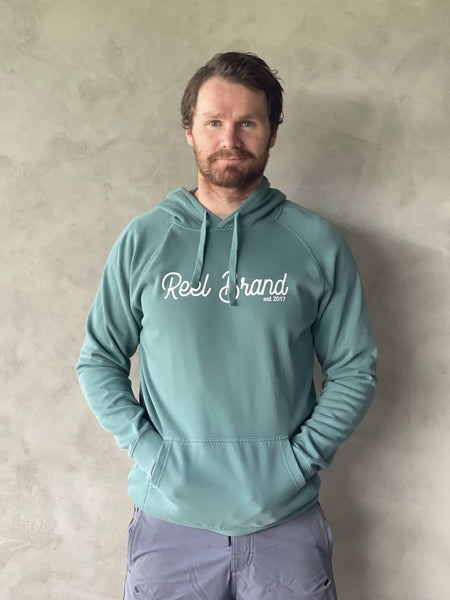 Hoodie - Faded Teal - REEL BRAND