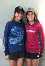 Kids Tropi-cool Shirt Maroon - REEL BRAND