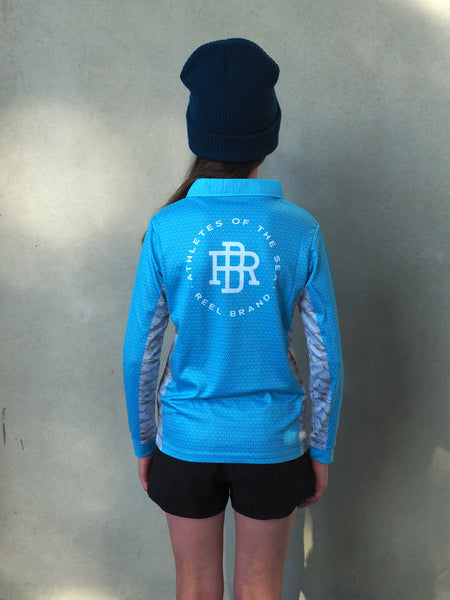 Kids Tropi-cool Shirt Light Blue - REEL BRAND