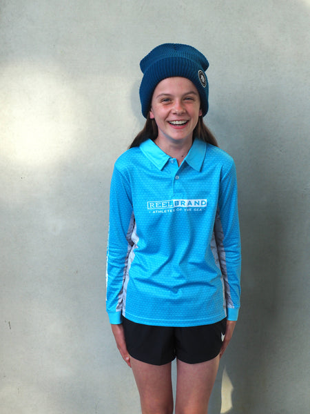 Kids Tropi-cool Shirt Light Blue - REEL BRAND