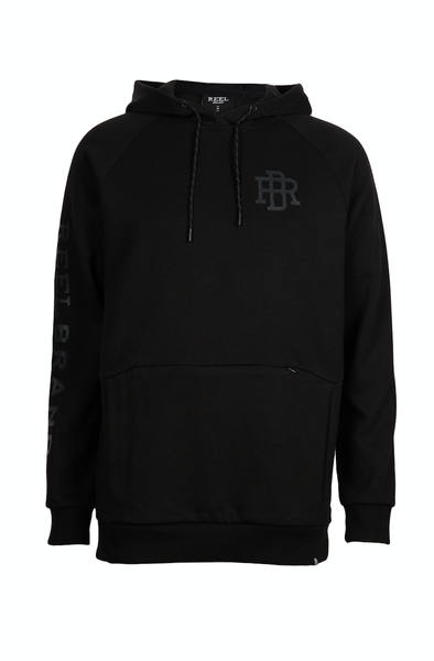 Double Knit Hoodie Black - REEL BRAND