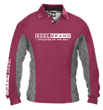 Kids Tropi-cool Shirt Maroon - REEL BRAND