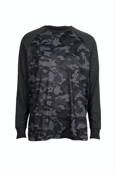 Performance Long Sleeve Tee Black Camo - REEL BRAND